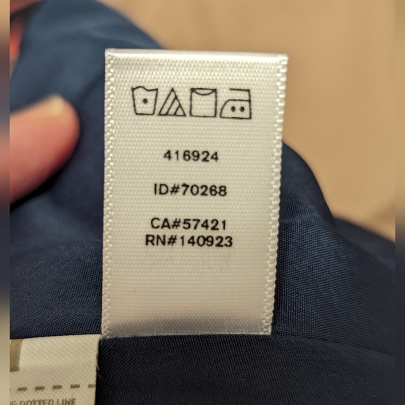 Ann Taylor Loft blue red striped skirt size 16 - Picture 6 of 8